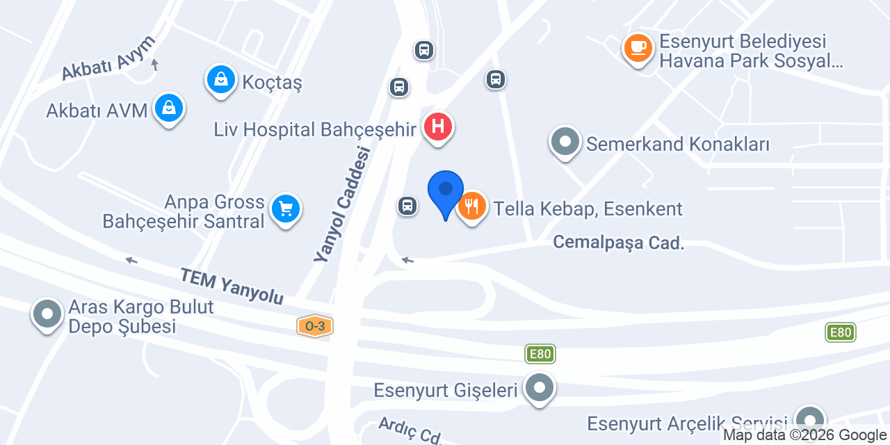 Liva Hospital konumu