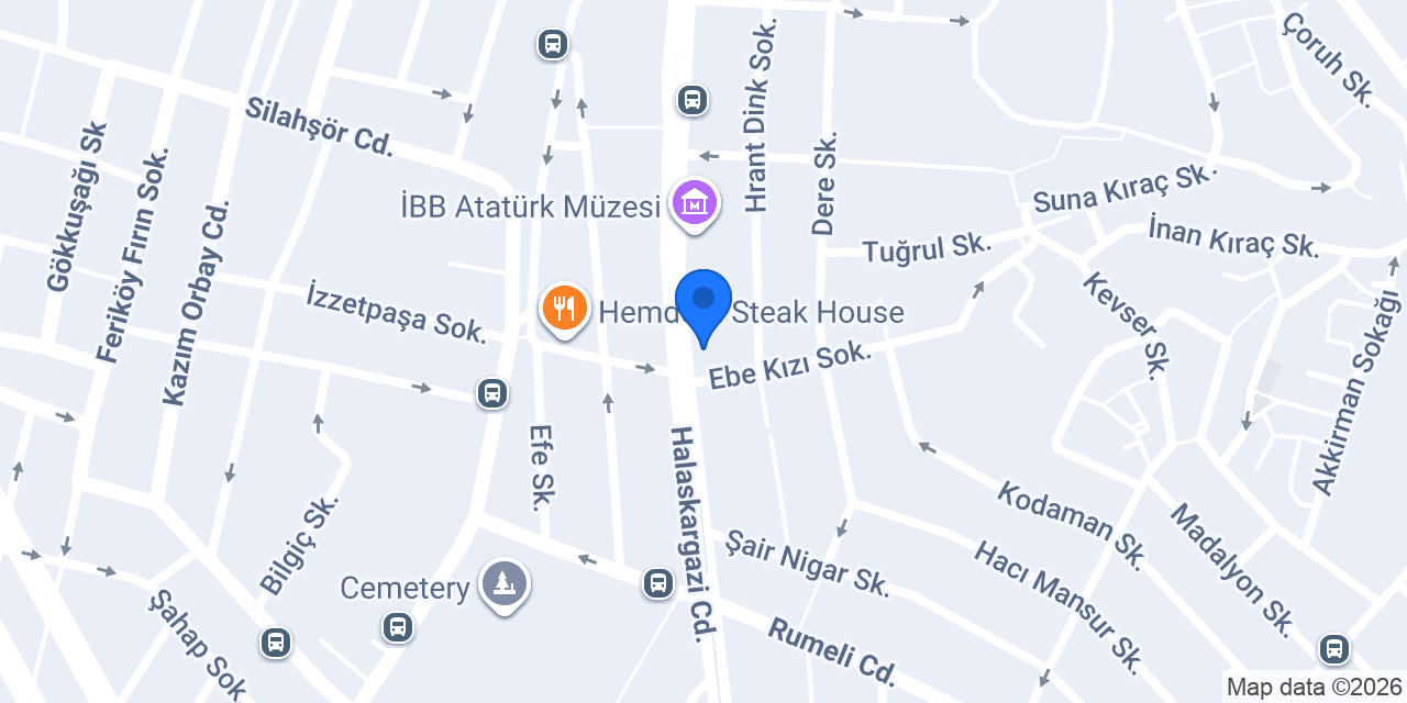 Vakıf Katılım Osmanbey Şubesi konumu