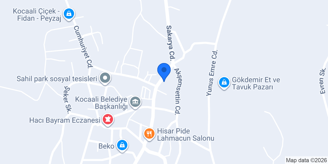 İNTİBAK SİGORTA - Kocaali Şubesi konumu