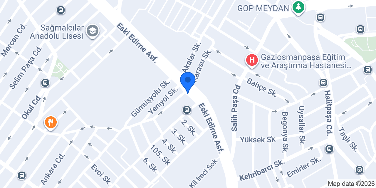 Atmaca Restoran konumu