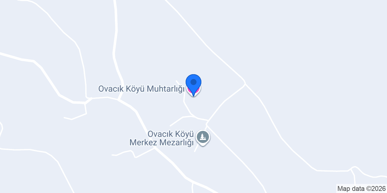 Ovacık Köyü Muhtarlığı konumu