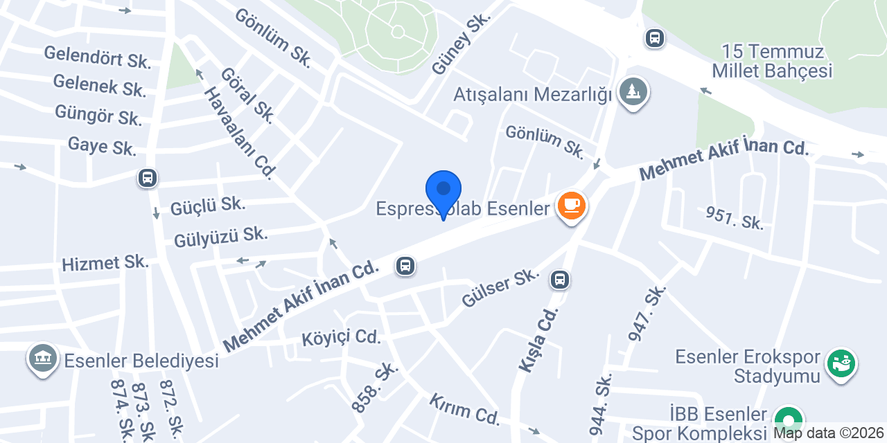 Meşgale Cafe konumu