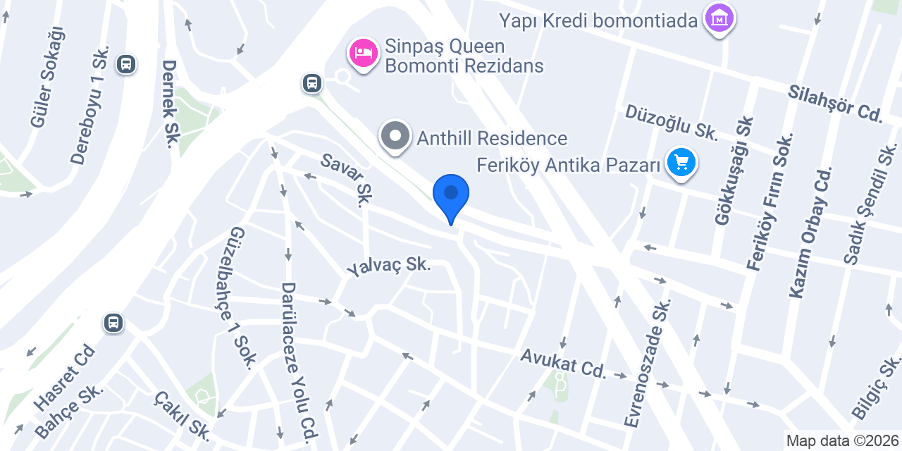 Şişli feriköy oto lastik konumu