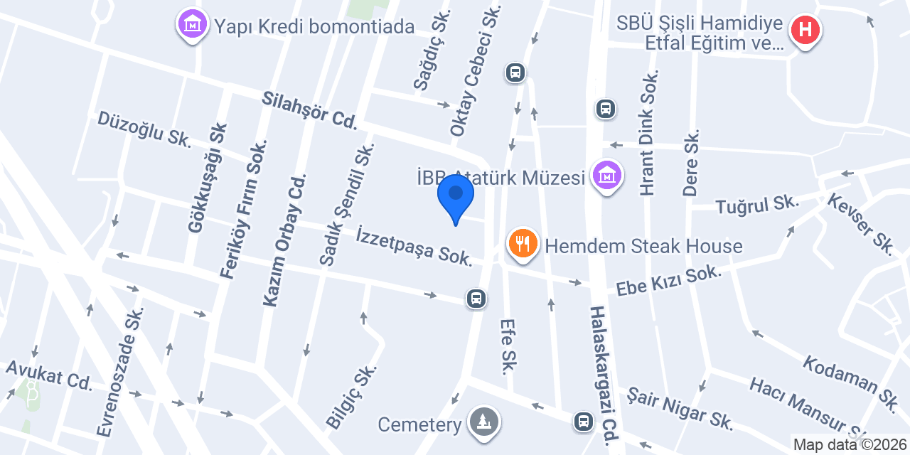 Özel Lider Şişli Okulları konumu