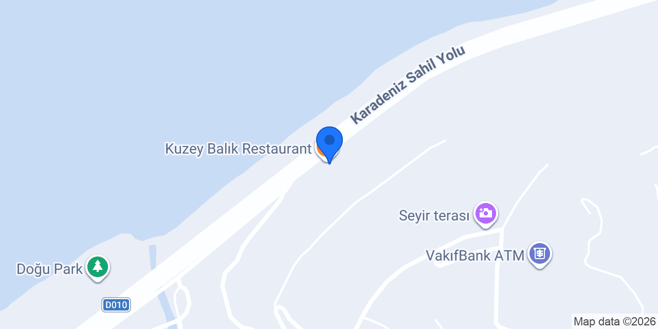 Kuzey Balık Restaurant konumu