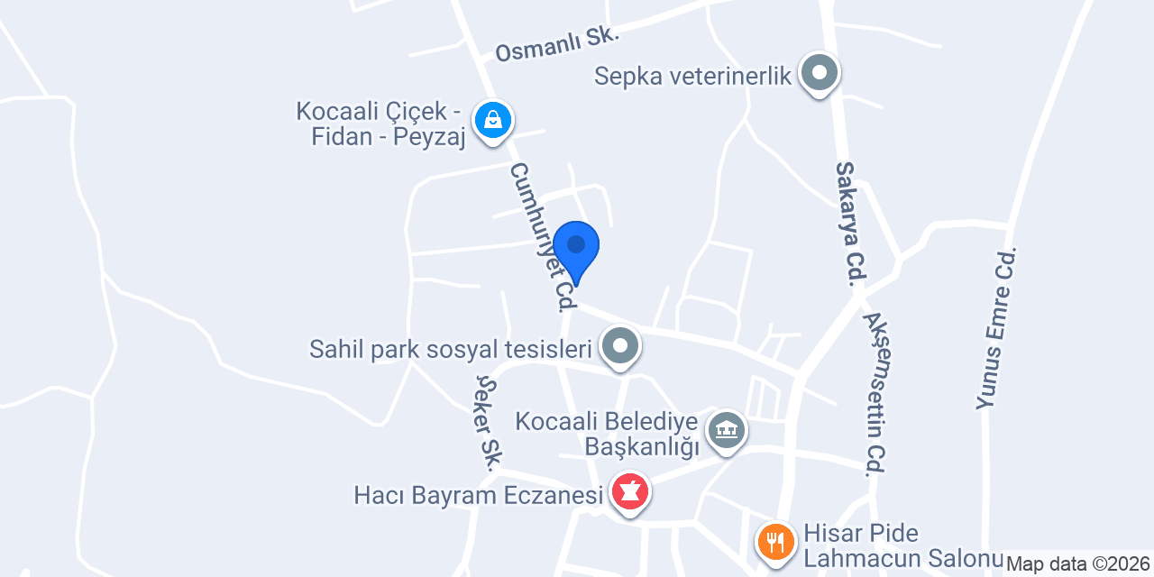 Kocaali Noterliği konumu