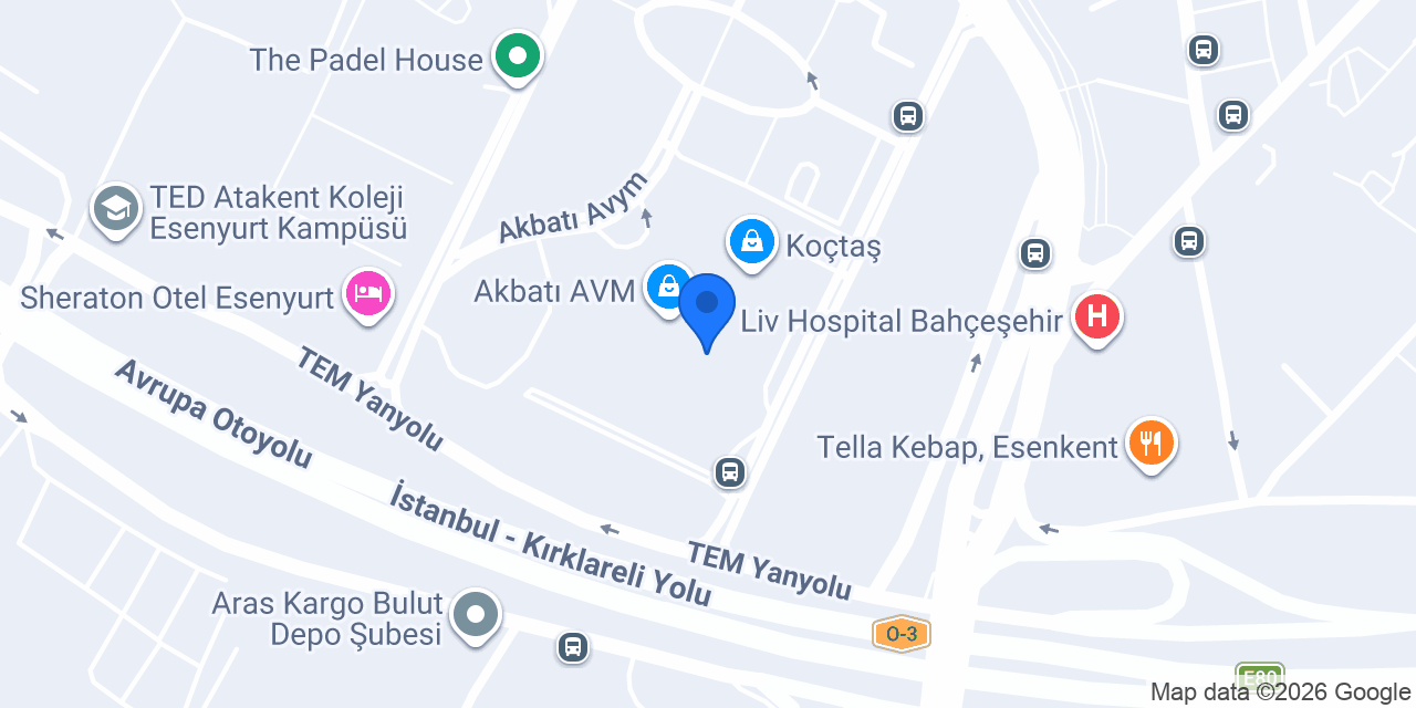 Akbatı Dilek Cafe Restoran konumu