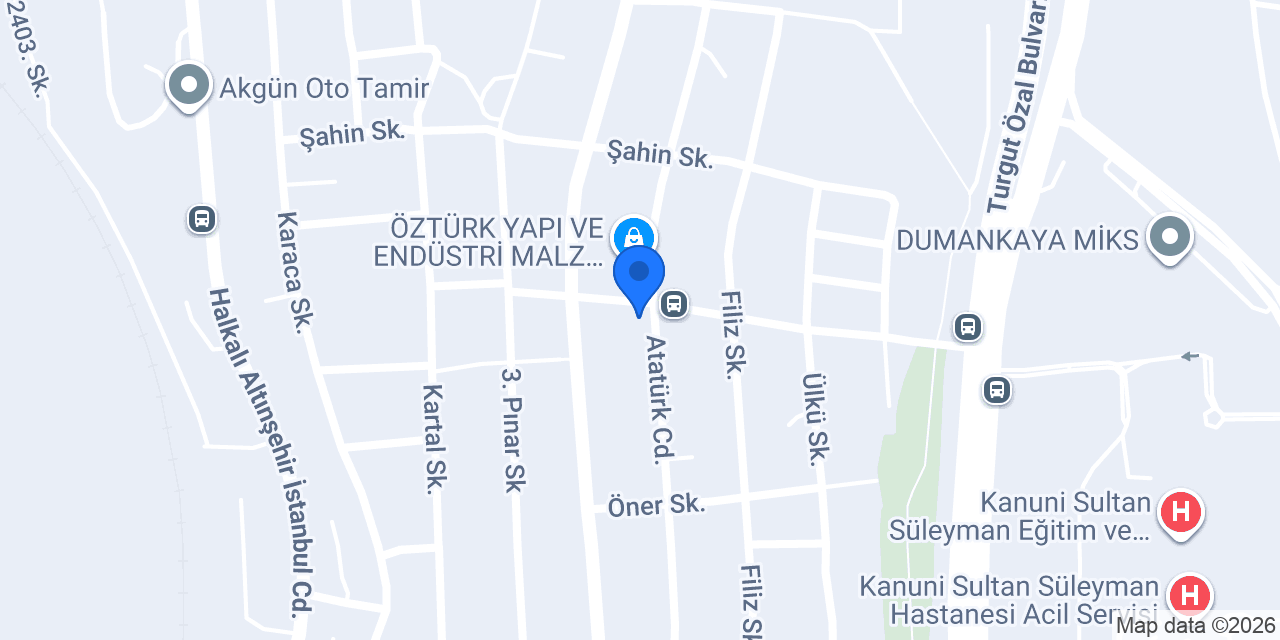 Bulut Unlu Mamülleri konumu