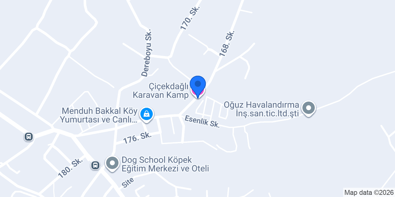 Çiçekdağlı Karavan Kamp konumu