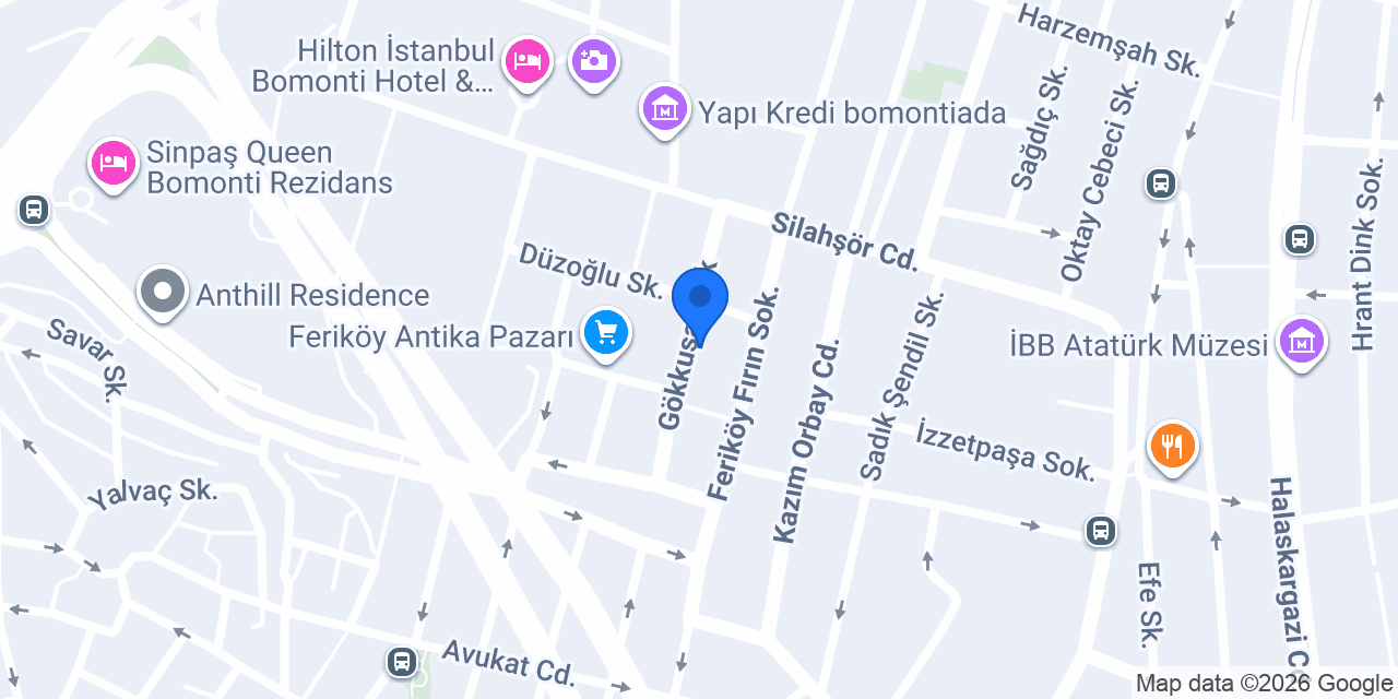 Garanti BBVA Bomonti Şubesi konumu