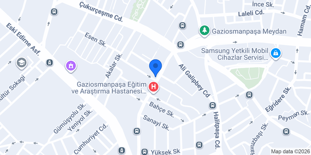Özgüneş Optik konumu