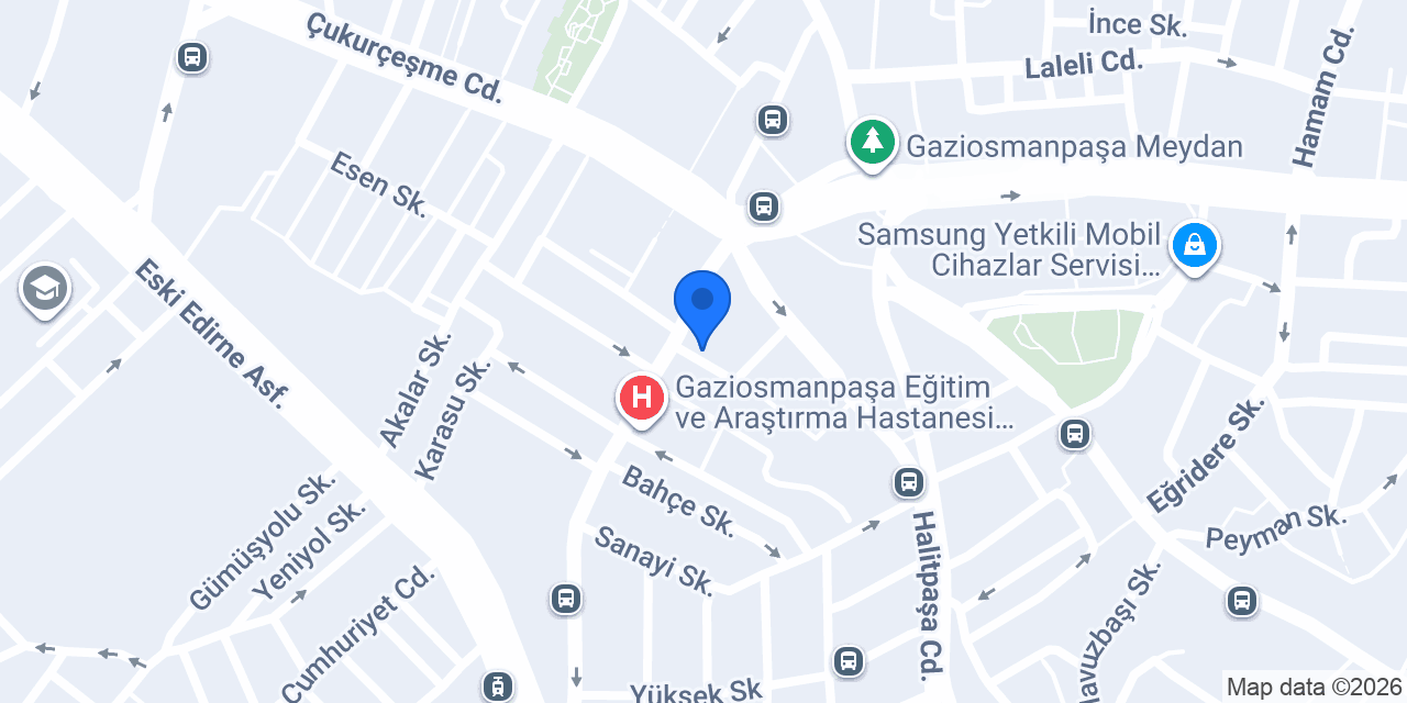 Vakıf Katılım Gaziosmanpaşa Şubesi konumu
