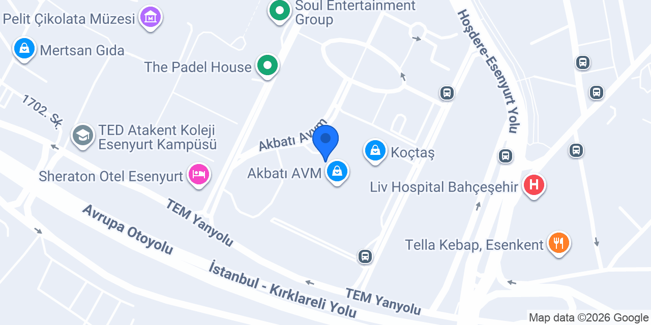 Nezih – Akbatı AVM konumu