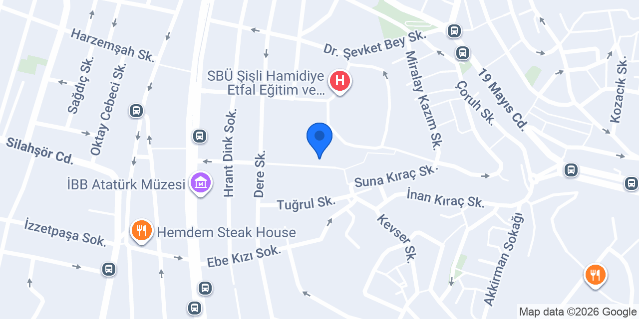 Yakamoz Yurtları Şişli konumu