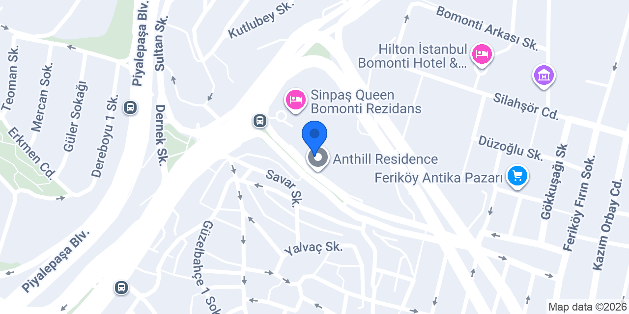Bomonti Anthill Dilek Pastanesi konumu