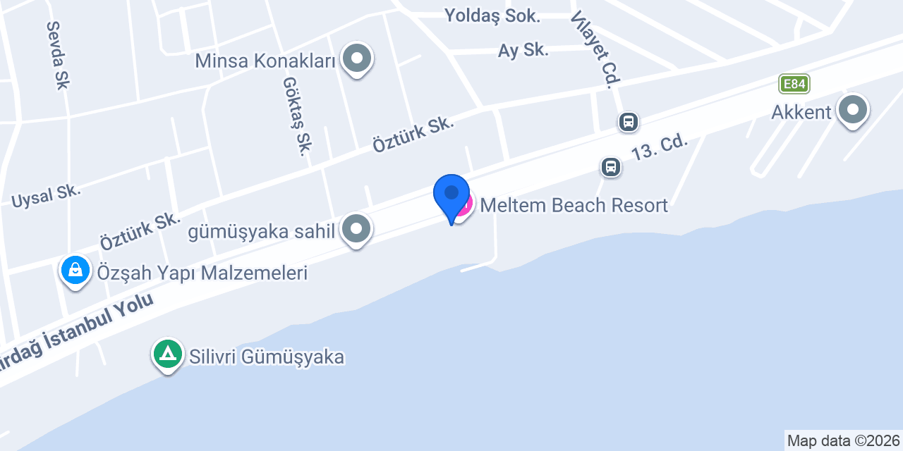 Silivri Beach Hotel konumu