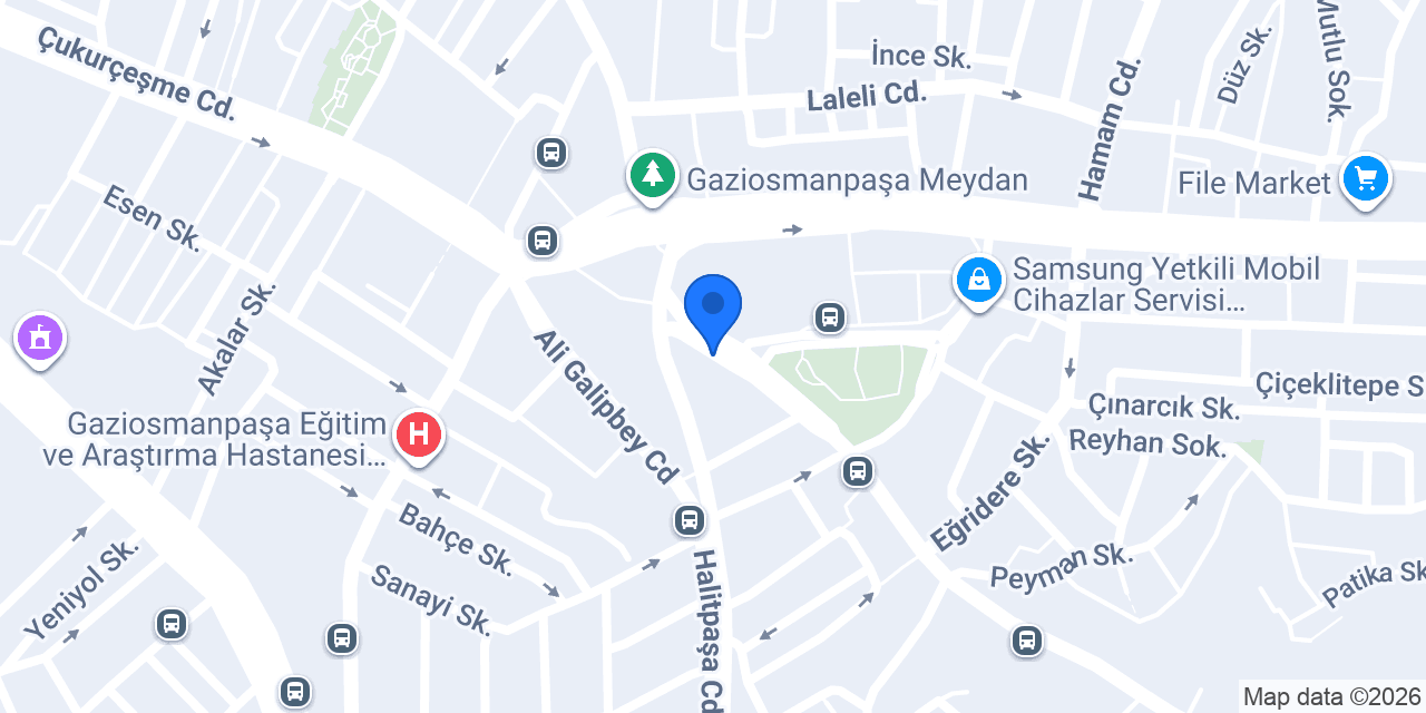 TEB Gaziosmapaşa Şubesi konumu
