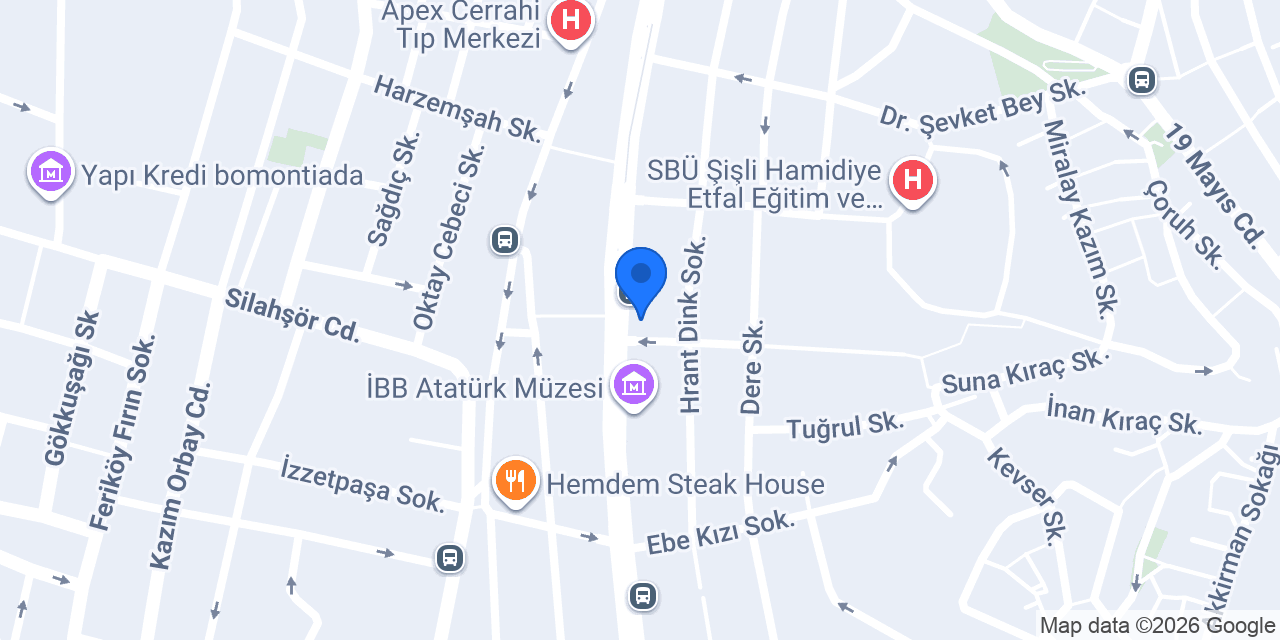 Türkiye Finans Şişli Şubesi konumu