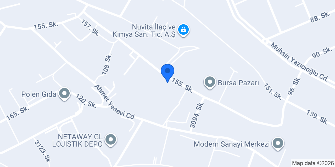 Damla Banyo Mobilya Grubu konumu