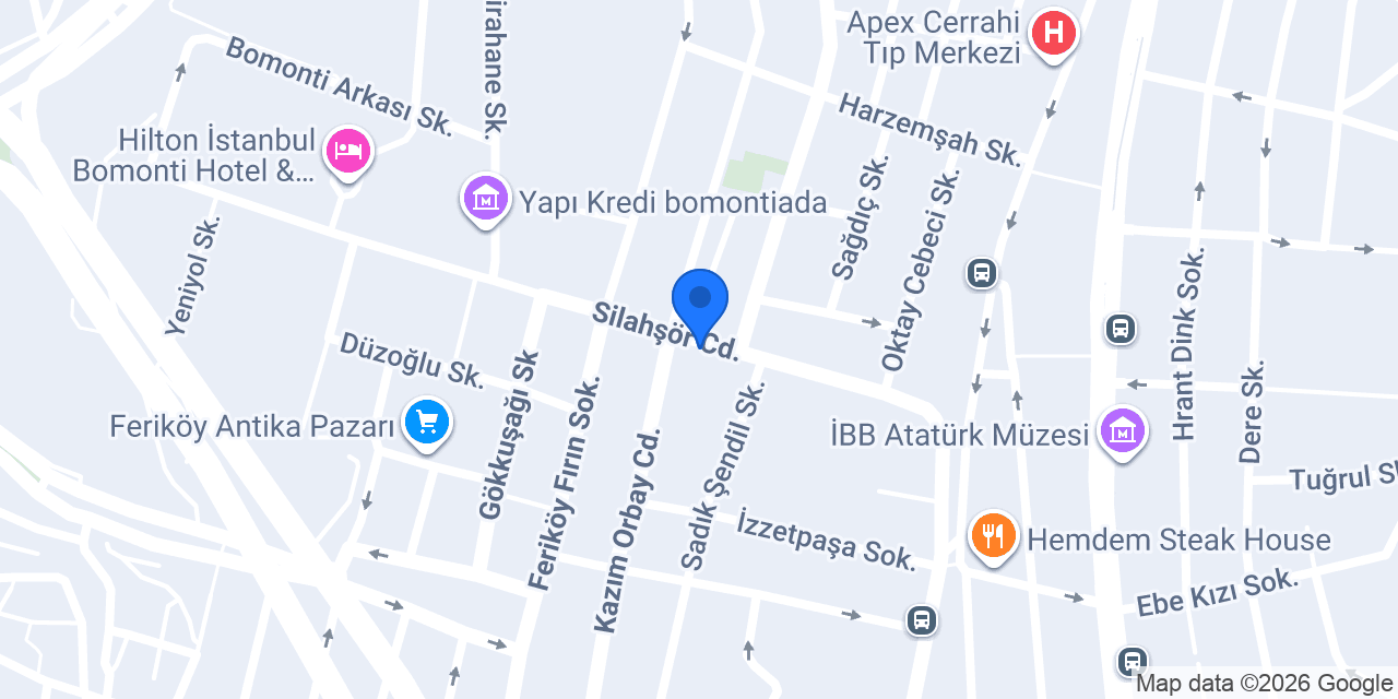 Bomonti Art Studio konumu