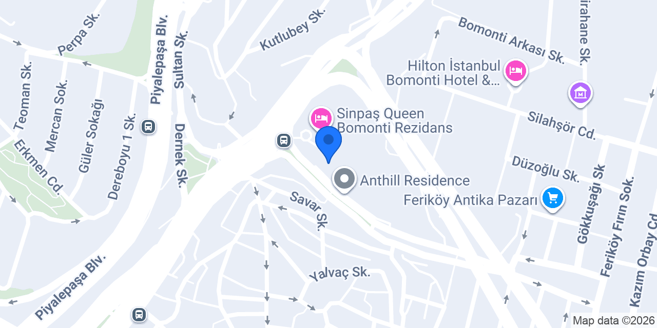 Fraser Place Anthill Istanbul konumu