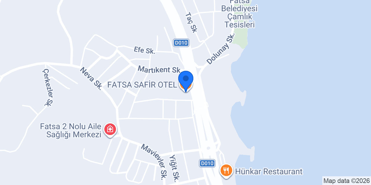 FATSA SAFİR OTEL konumu