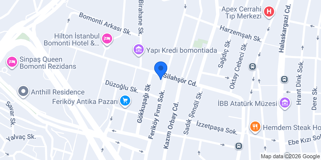 Camia İstanbul konumu