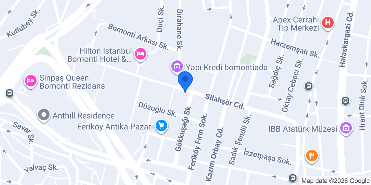 Restohan Kebap Bomonti konumu