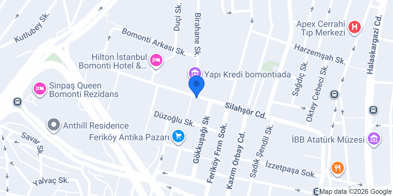 Anadolubank Bomonti Şubesi konumu