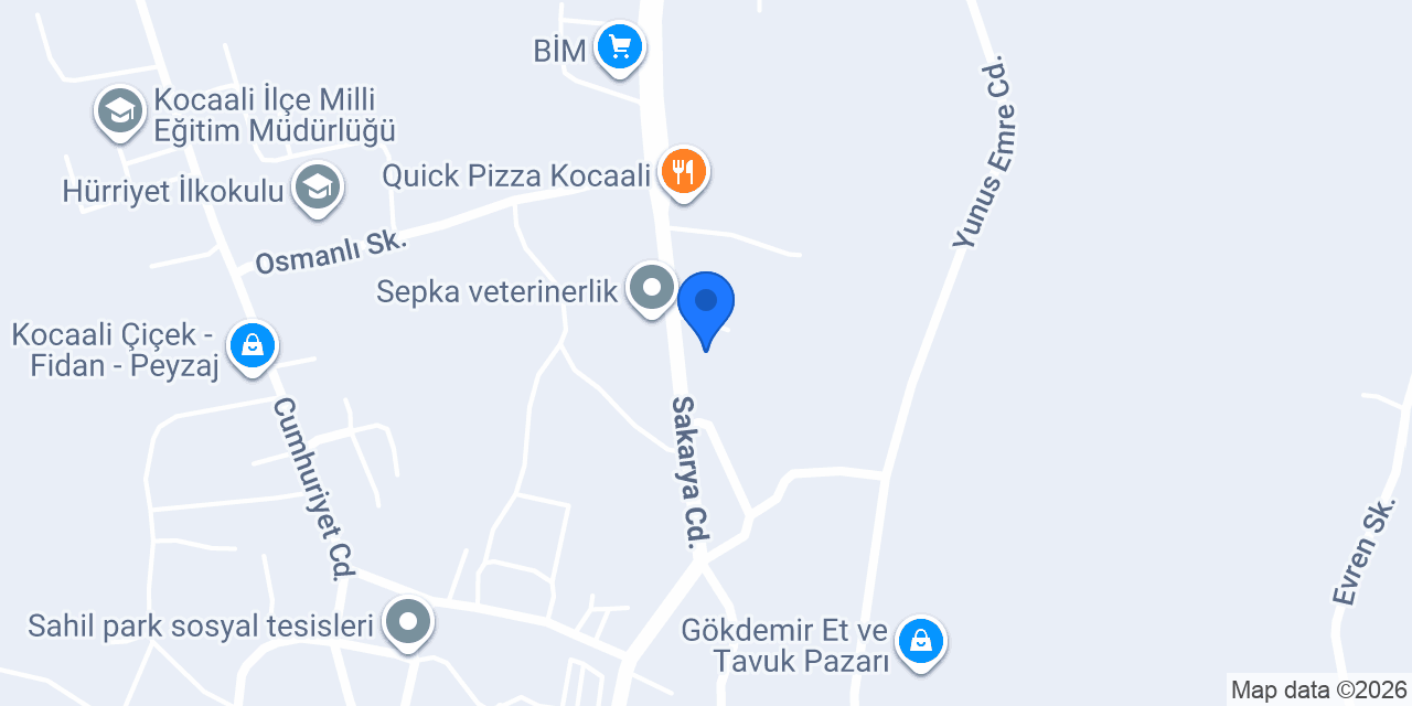 Kocaali Diş Kliniği konumu