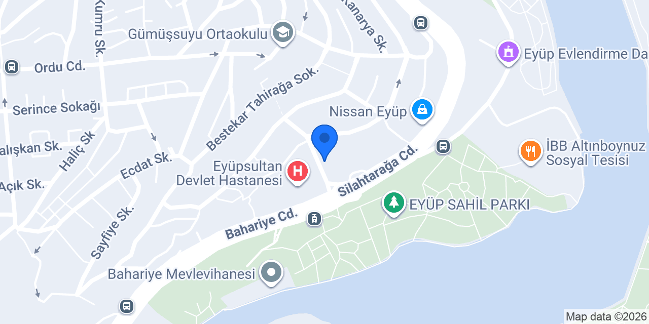 Eyüp Devlet Hastahanesi Taksi konumu