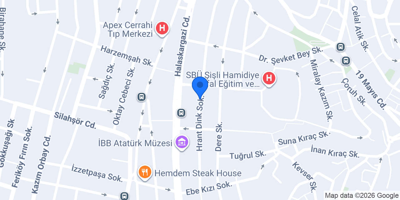 Buke Hotel Sisli Istanbul konumu