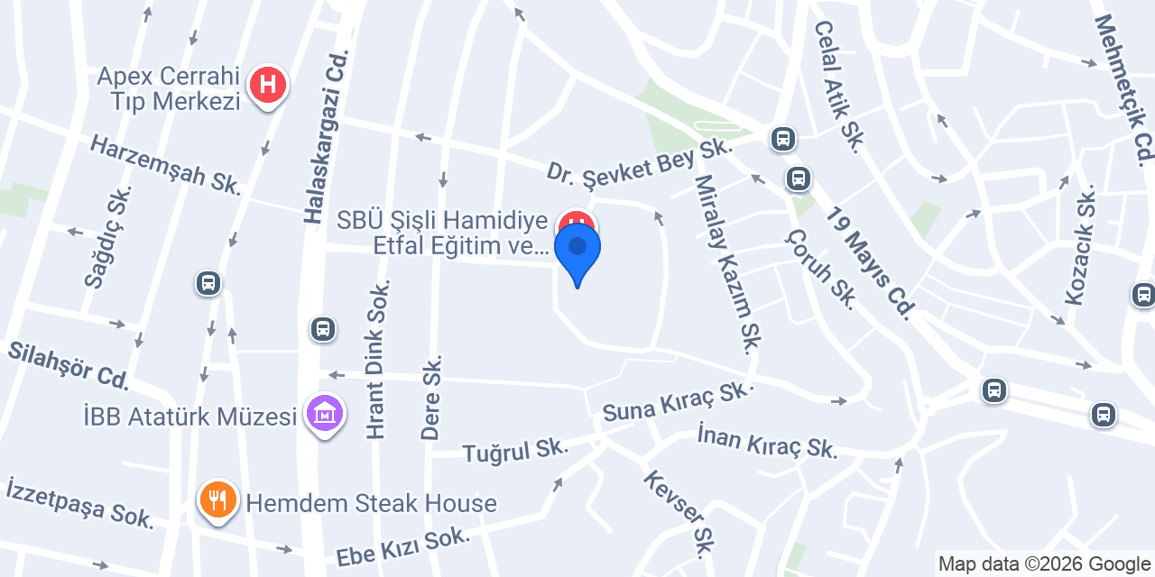 Şekerbank Şişli Etfal Hastanesi konumu