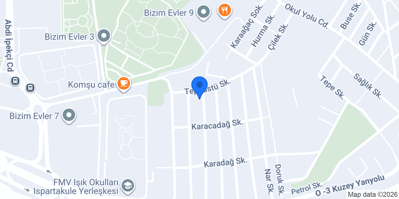 Nur Duşakabin konumu