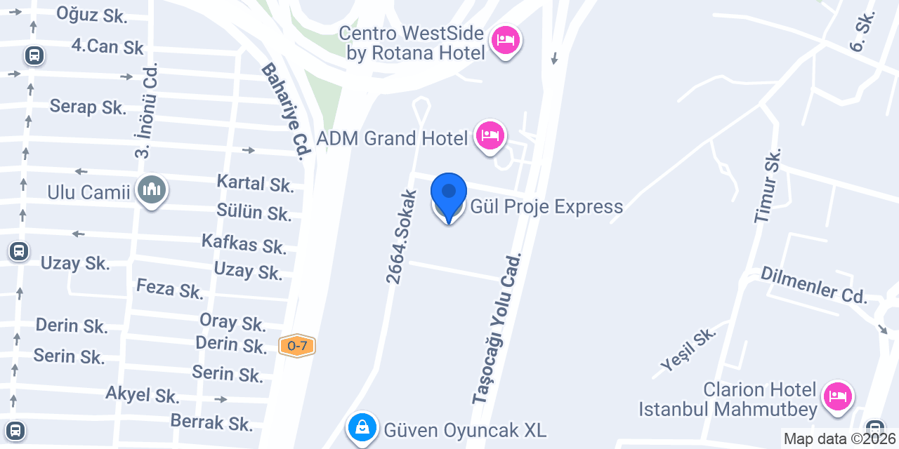 Gül Proje Express konumu
