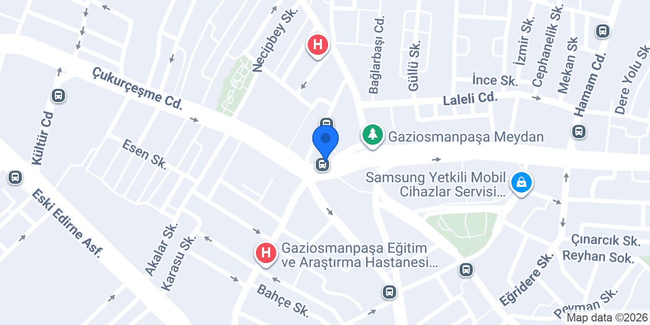 Vodafone Cep Merkezi konumu