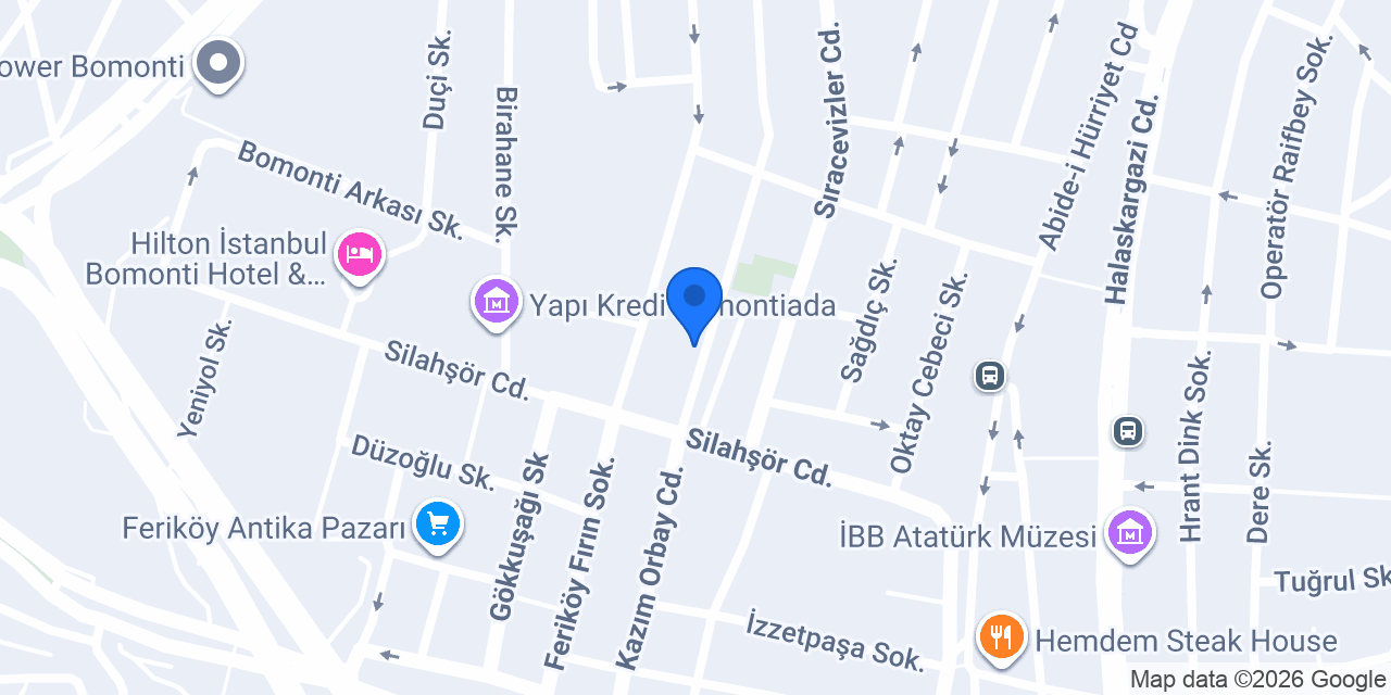 Doğa Koleji Şişli Bomonti Kampüsü konumu