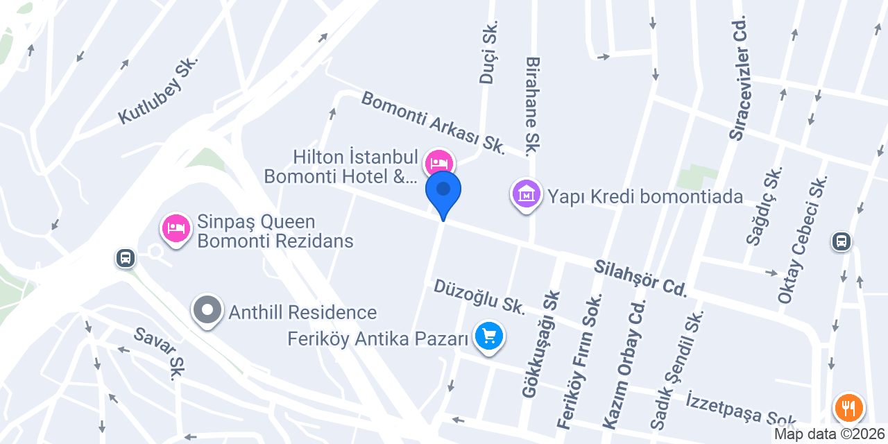 Silahşör Taksi Durağı konumu