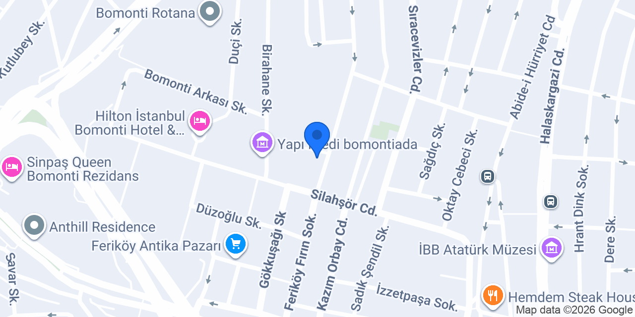 New Tokyo Şişli konumu