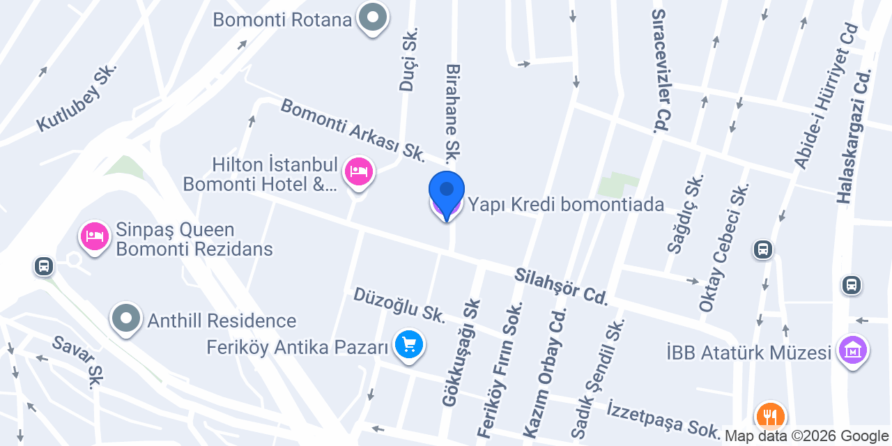 Yapı Kredi bomontiada konumu