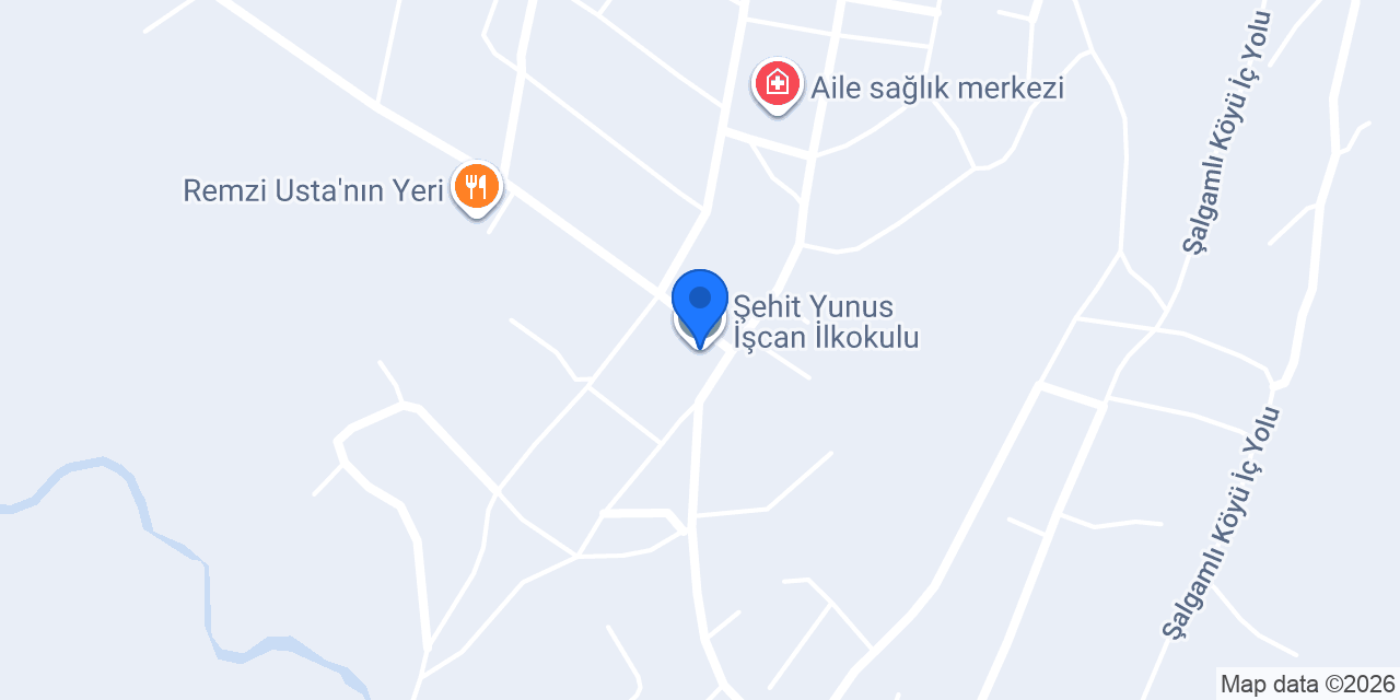 Şehit Yunus İşcan İlkokulu konumu