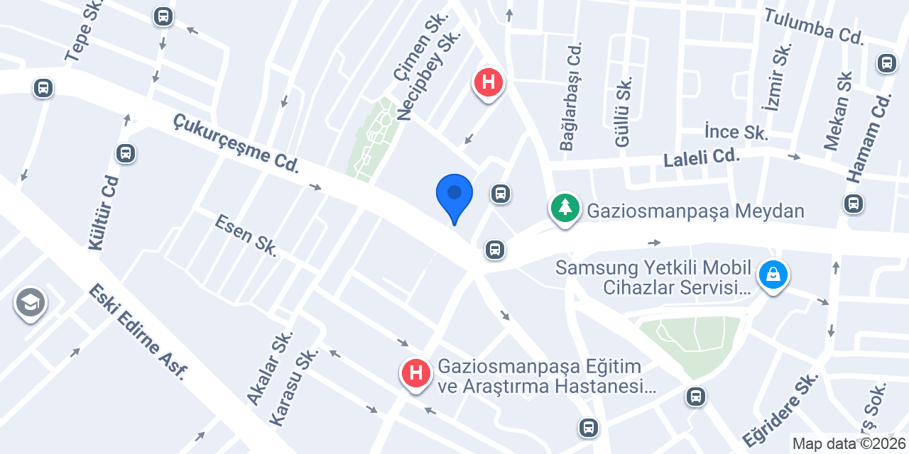 Güncel Tıp Merkezi konumu