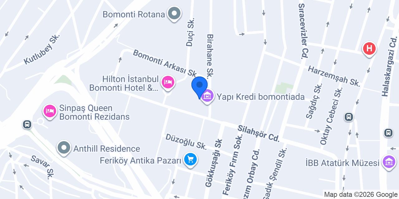 Craft Yapı Kredi Bomontiada konumu