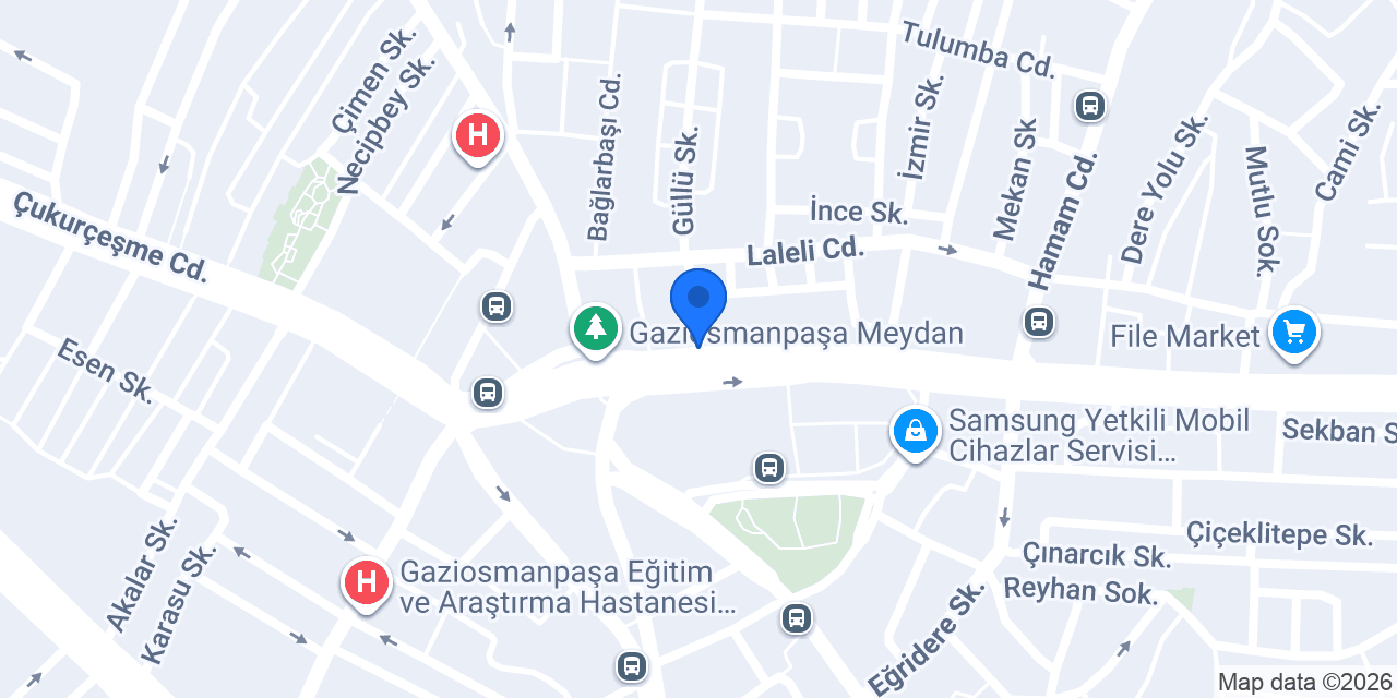 Albaraka Türk Gaziosmanpaşa Şubesi konumu