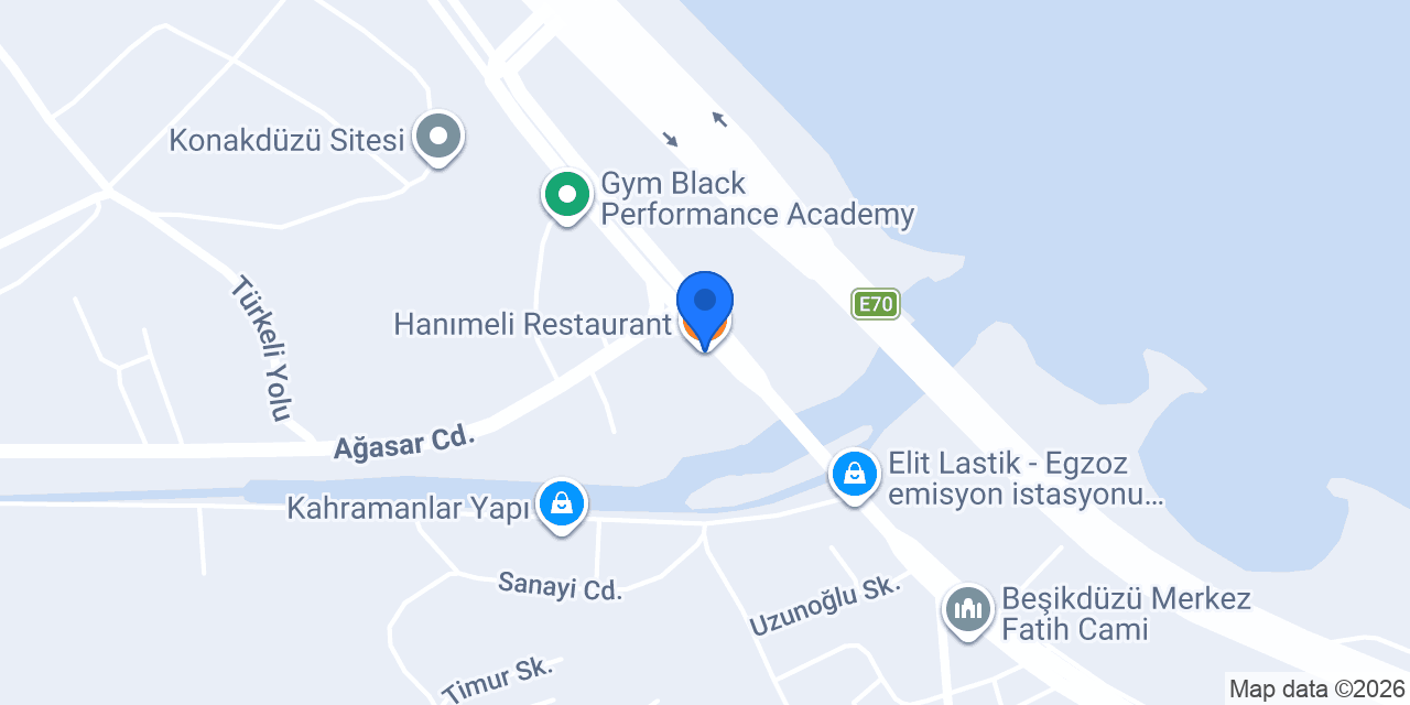 Hanımeli Restaurant konumu