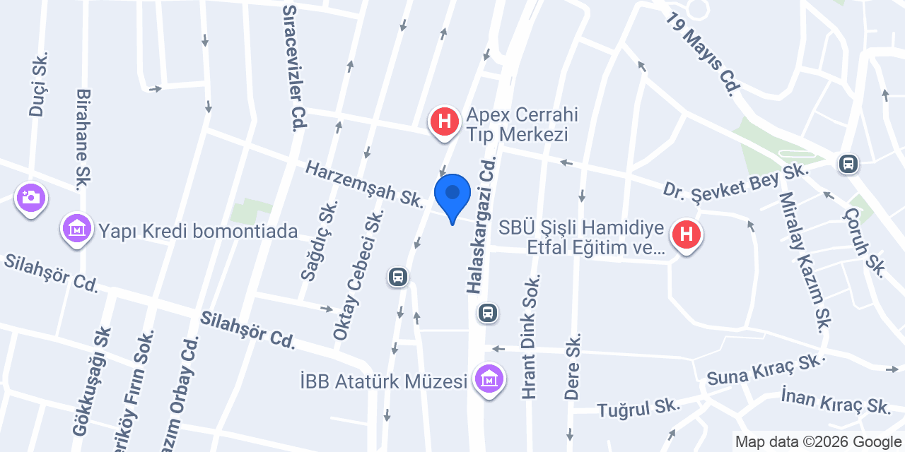 Şişli Form Hotel konumu