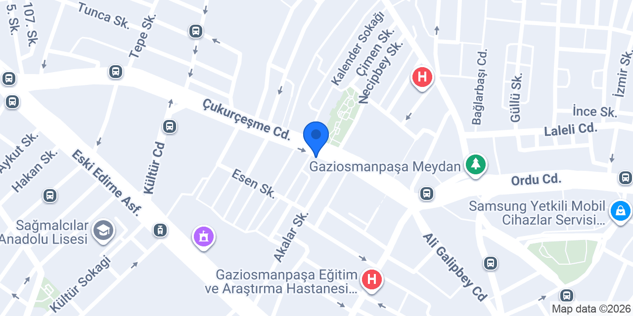 Gaziosmanpaşa Açı Loca konumu