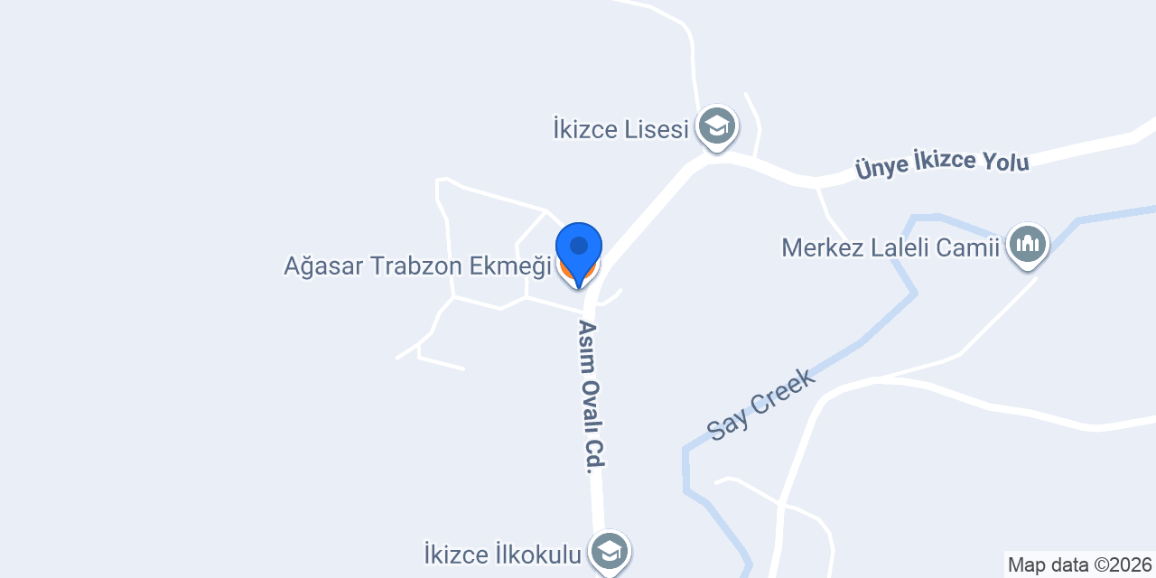 Ağasar Trabzon Ekmeği konumu