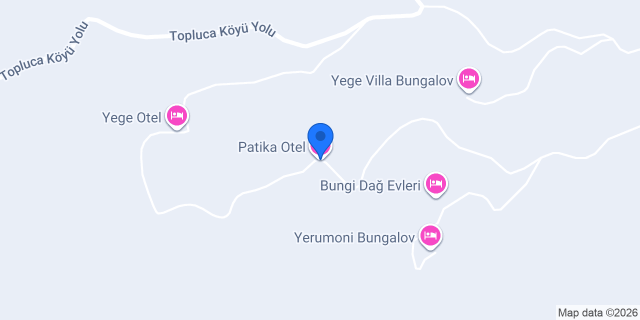 Patika Otel konumu