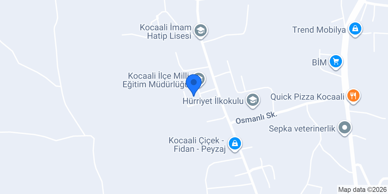 Kocaali Vergi Dairesi konumu